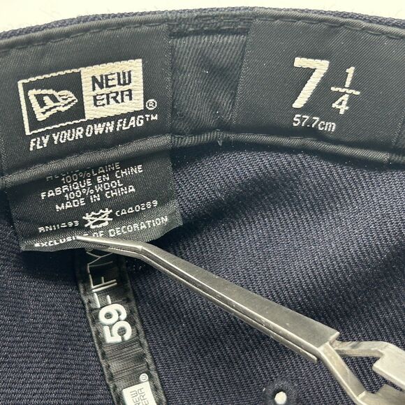 Undefeated x New Era Hat Cap Fitted 7 1/4 Eagle 02-12 UNDFTD Wool 59Fifty Blue - Picture 9 of 11